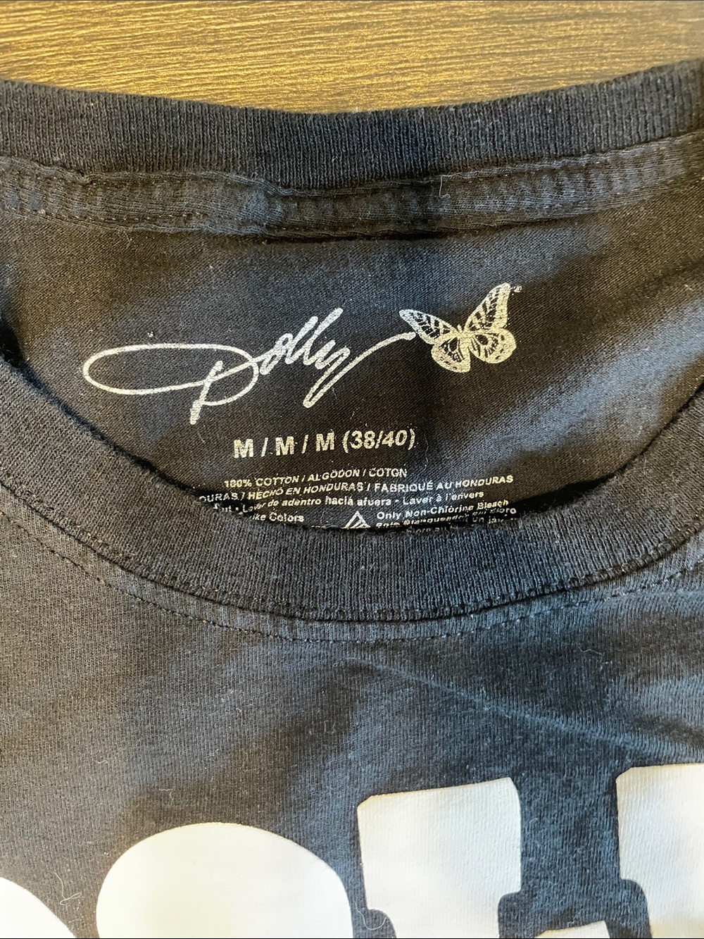DOLLY Black Graphic Short Sleeve Tee - Picture 2 of 4